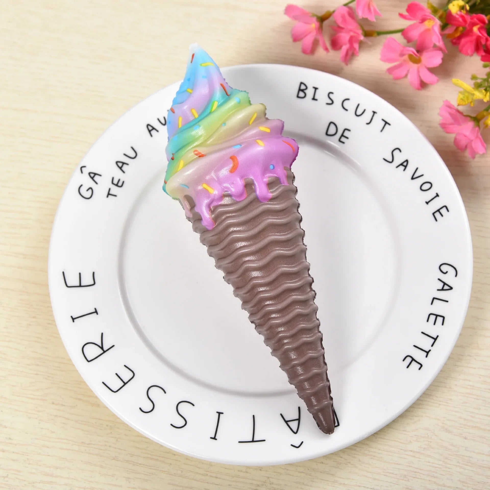Colorful Ice Cream Squishy Toy | Slow Rising Stress Relief Squeeze