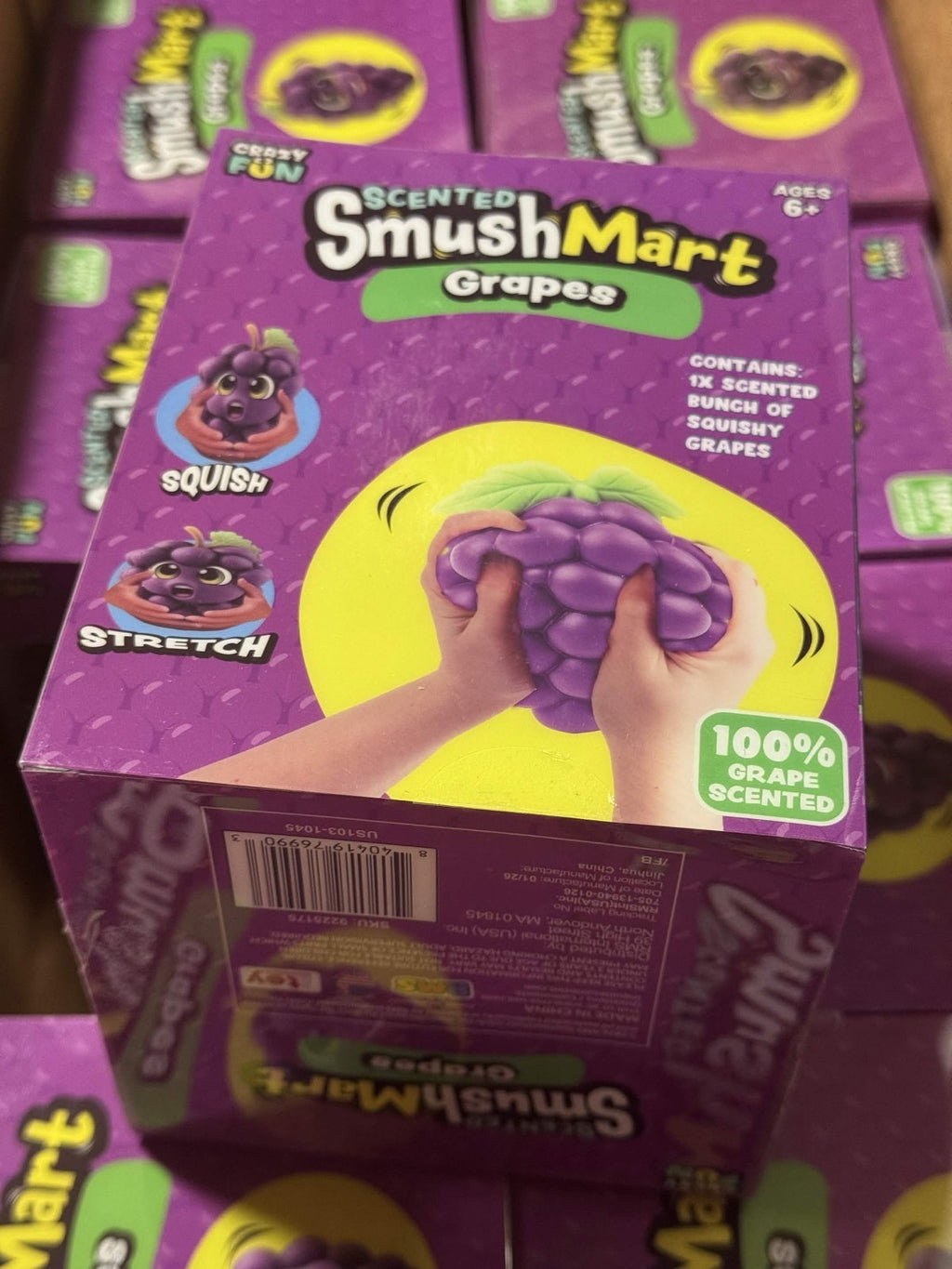 Smush Mart GRAPES VIRAL Scented 6" Jumbo Squishy by Crazy Fun RMS New Smushmart